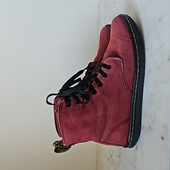 DR. MARTENS - Shoreditch canvas ankle combat boots - Picture 2 of 7